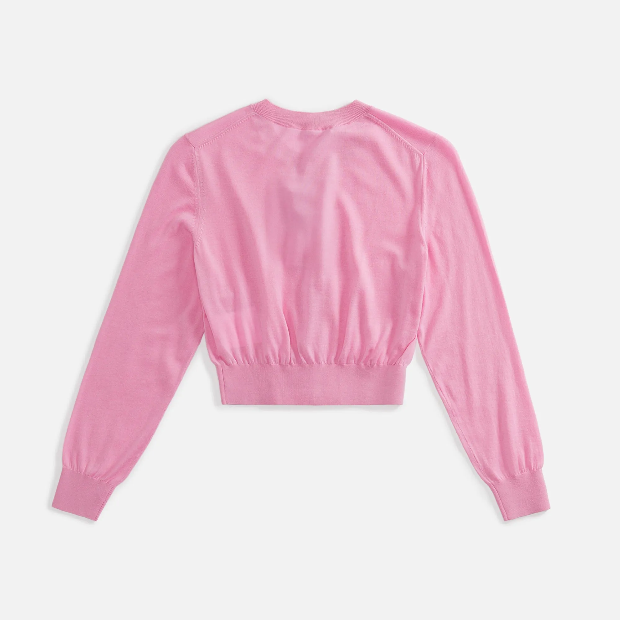 T by Alexander Wang Superfine Cropped Crewneck Cardi - Candy Pink sold by Kith product image thumbnail 2