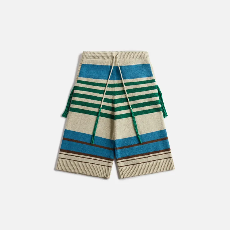 Craig Green Stripe Shorts - Blue Landscape Stripe sold by Kith