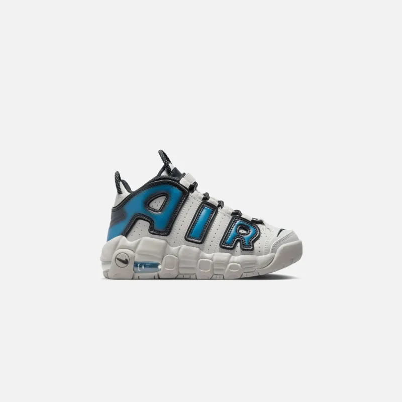 Nike PS Air More Uptempo - Light Iron Ore / Industrial Blue / Iron Grey / Black / White sold by Kith