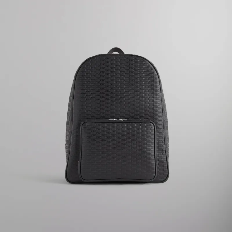 Kith Monogram Saffiano Backpack - Black made by Kith