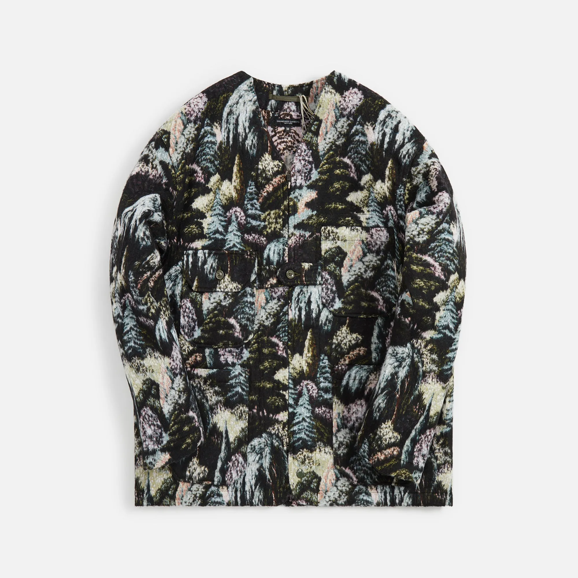 Engineered Garments Shooting Jacket Jacquard - Green CP Forest sold by Kith