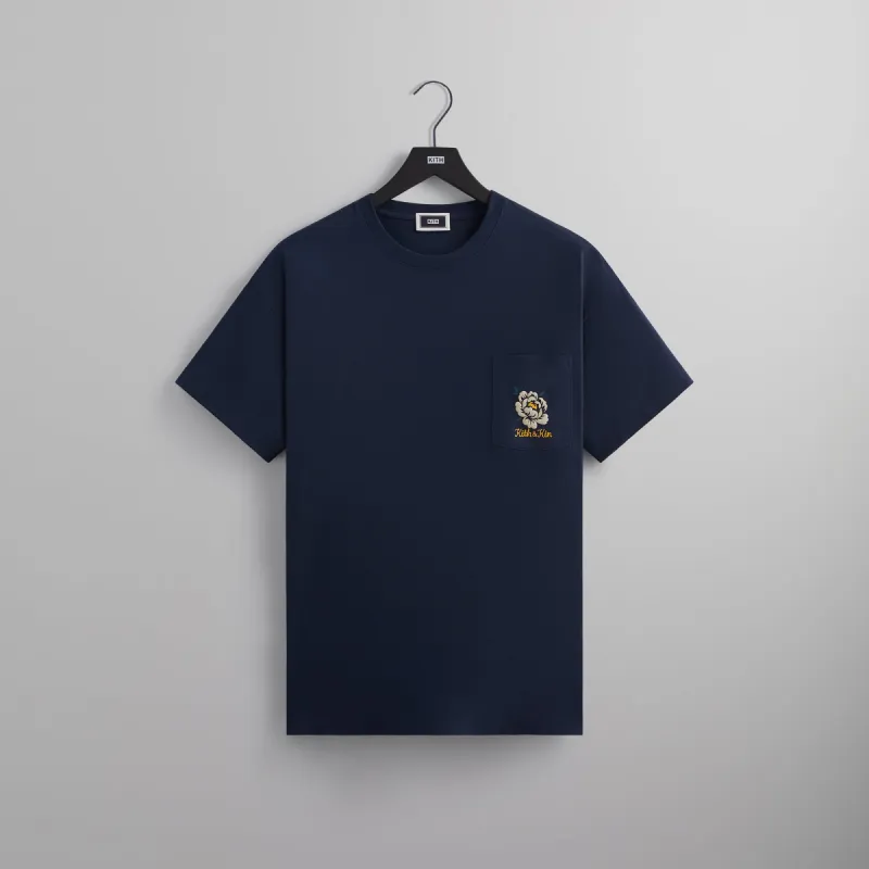 Kith Peony Pocket Tee - Nocturnal sold by Kith