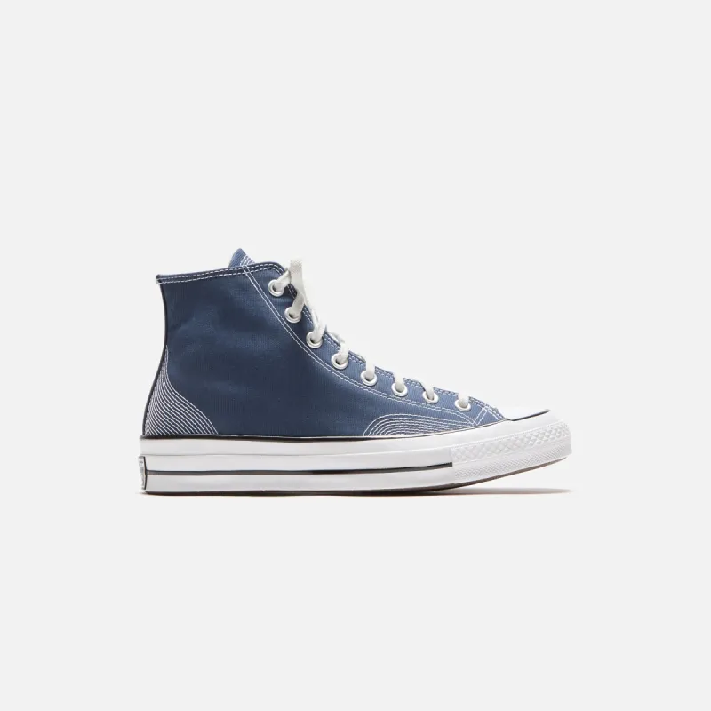 Converse Chuck 70 Multi-Stitch Cotton High - Navy / Fossilized sold by Kith