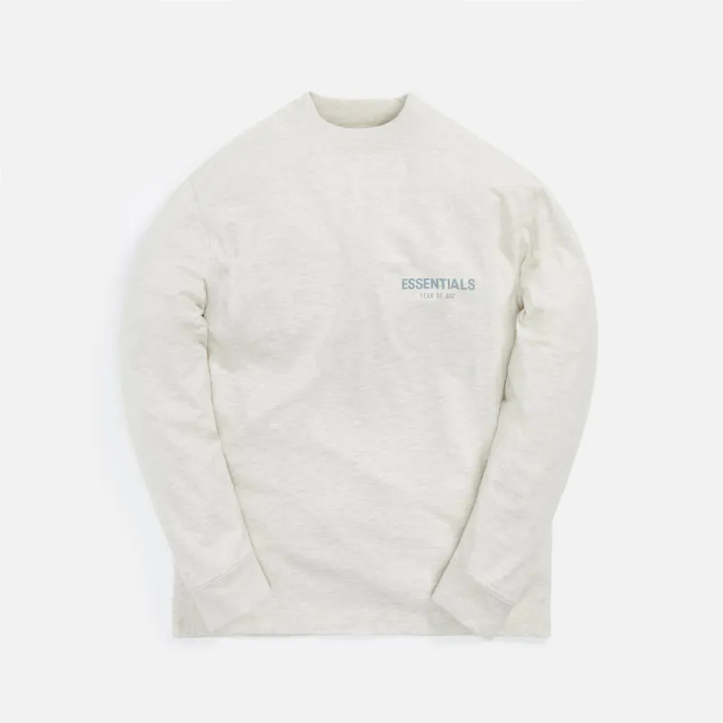 Essentials Long Sleeve Tee - Light Heather Oatmeal sold by Kith