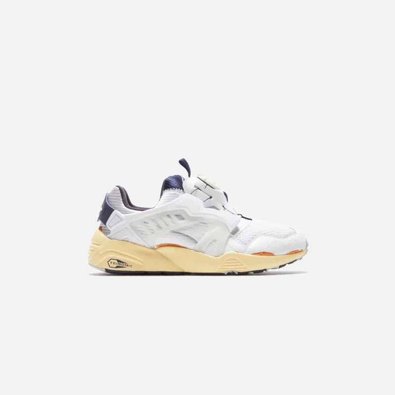 Puma The Neverworn II Disc Blaze - Puma White / New Navy sold by Kith
