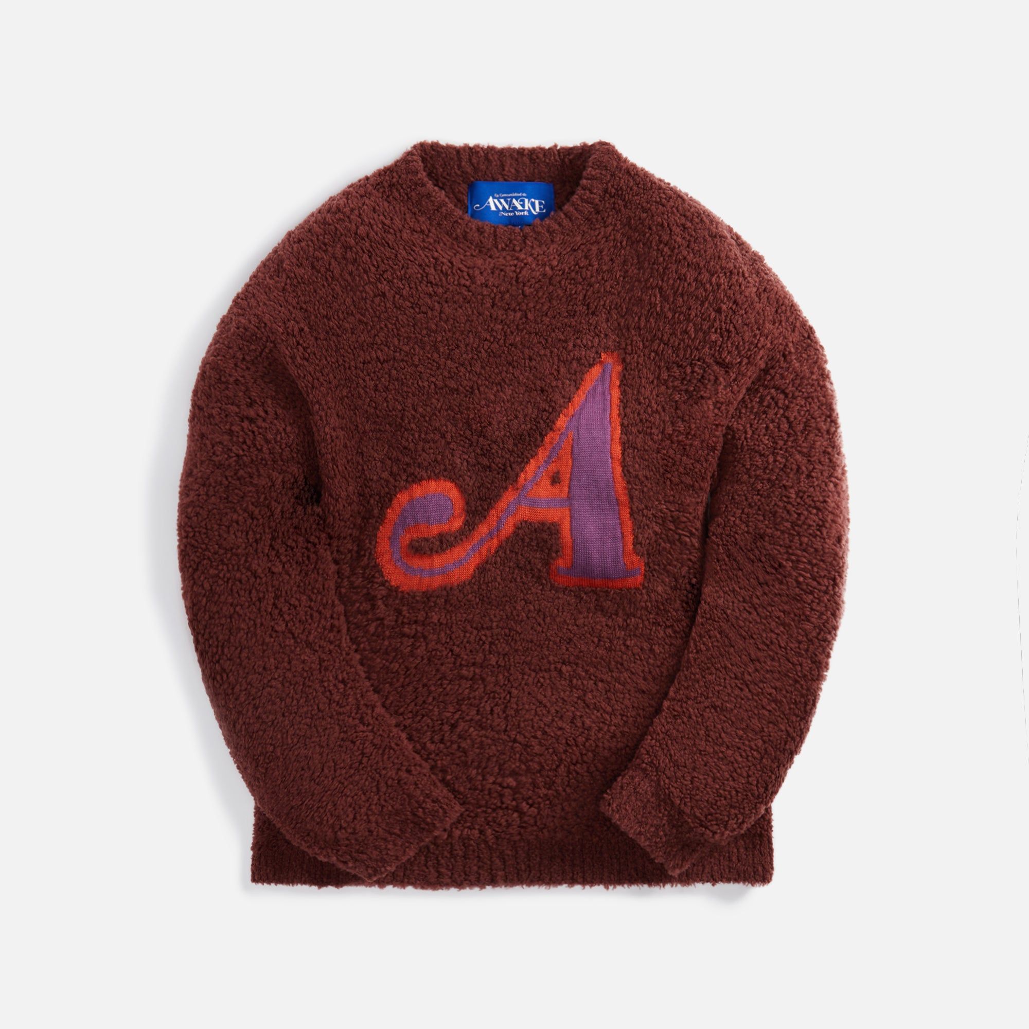 Awake Boucle "A" Sweater - Mauve sold by Kith