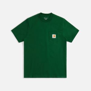 Awake NY x Carhartt WIP Pocket Tee - Dark Green sold by Kith