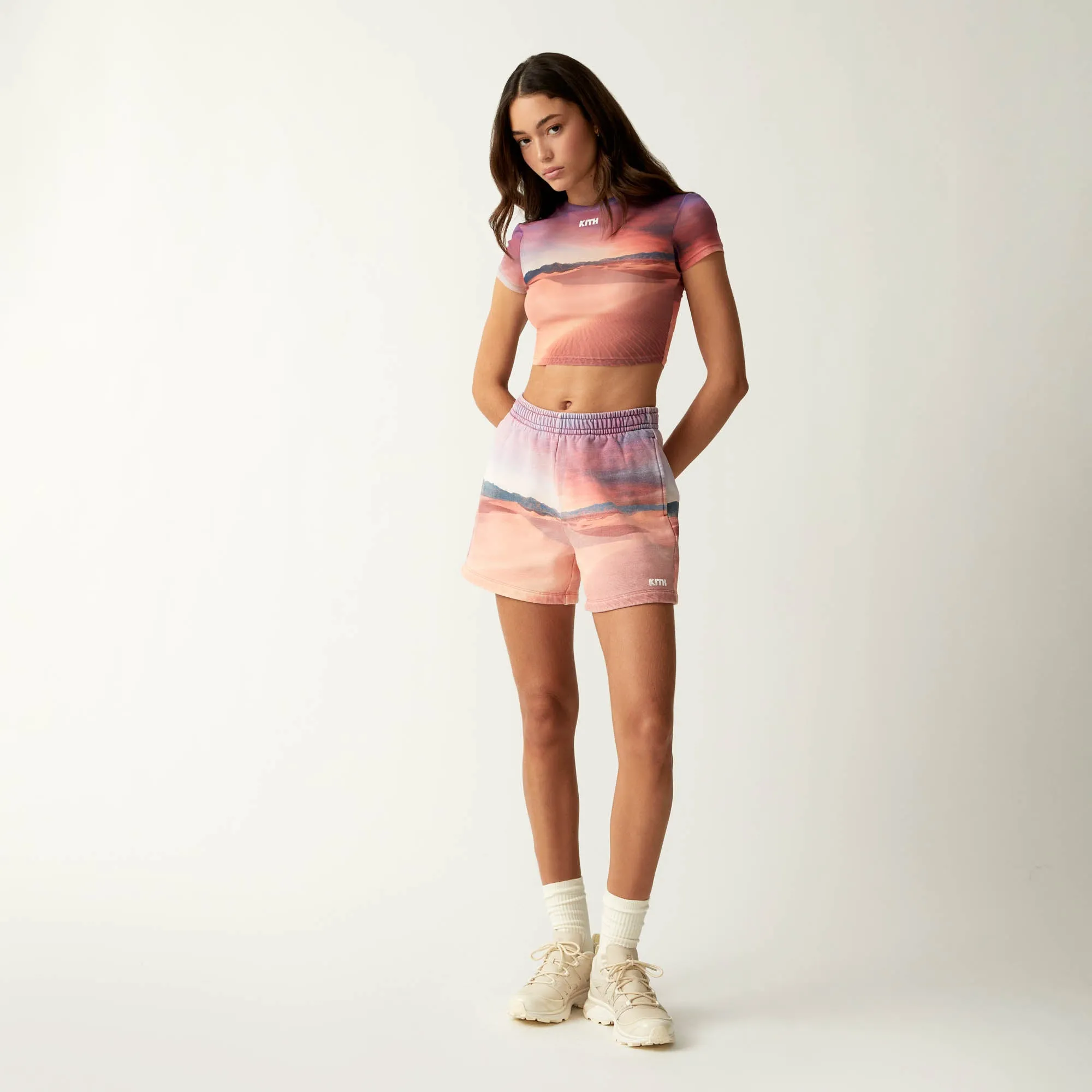 Kith Women Desert Sunset Mulberry Mesh Tee - Mabel sold by Kith product image thumbnail 3