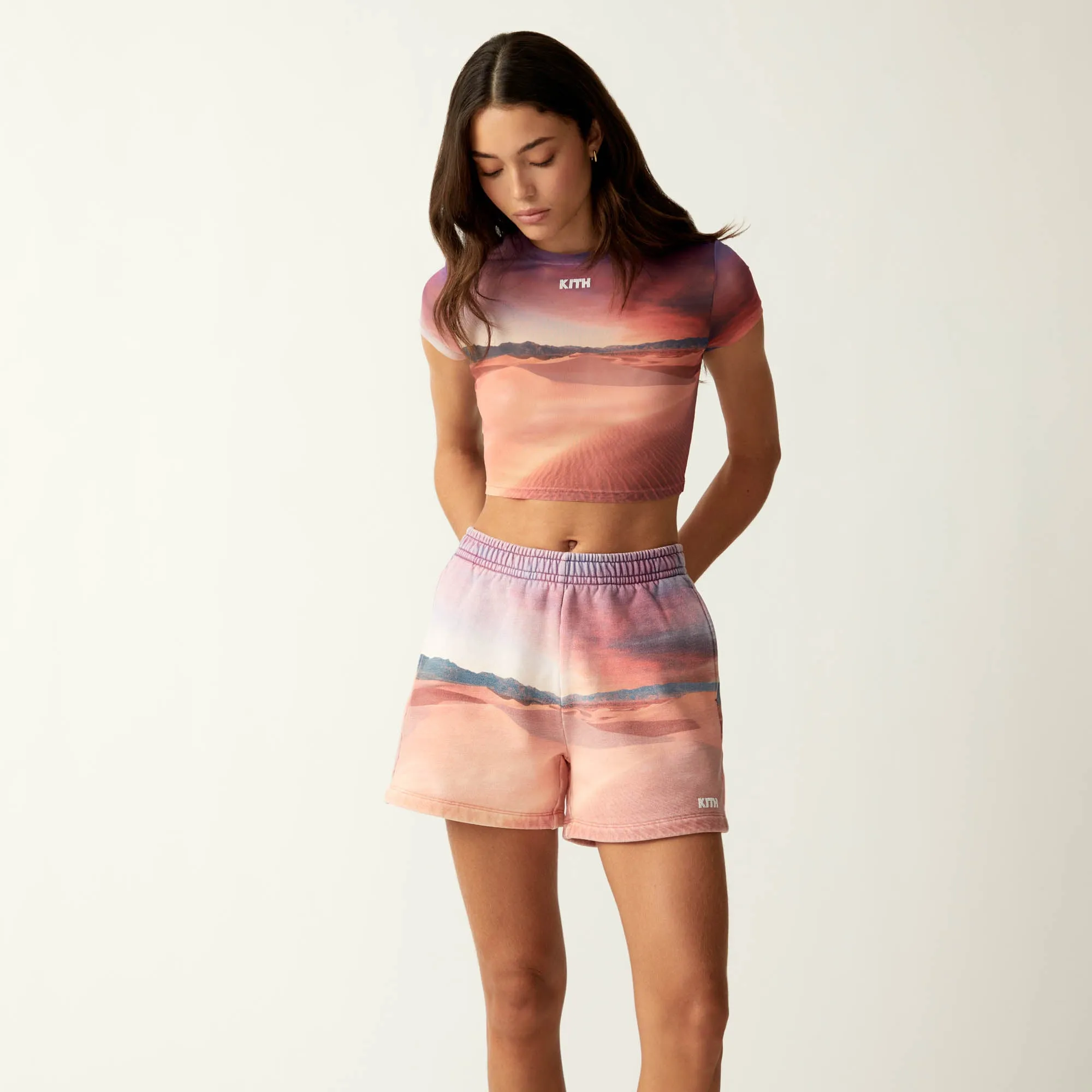 Kith Women Desert Sunset Mulberry Mesh Tee - Mabel sold by Kith product image thumbnail 2
