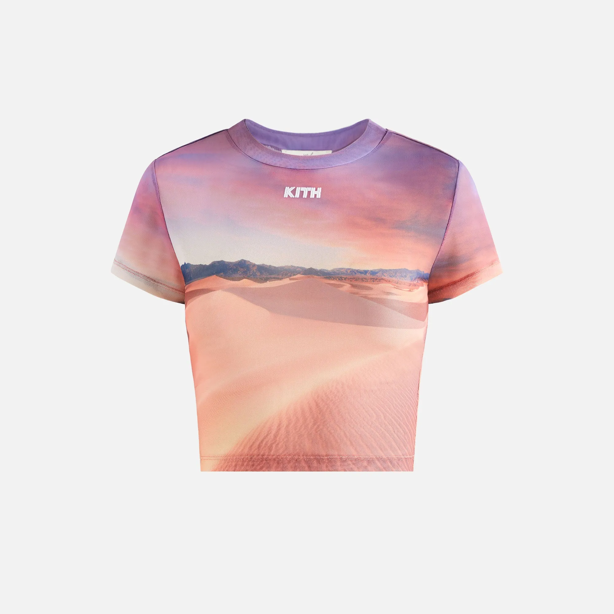 Kith Women Desert Sunset Mulberry Mesh Tee - Mabel sold by Kith