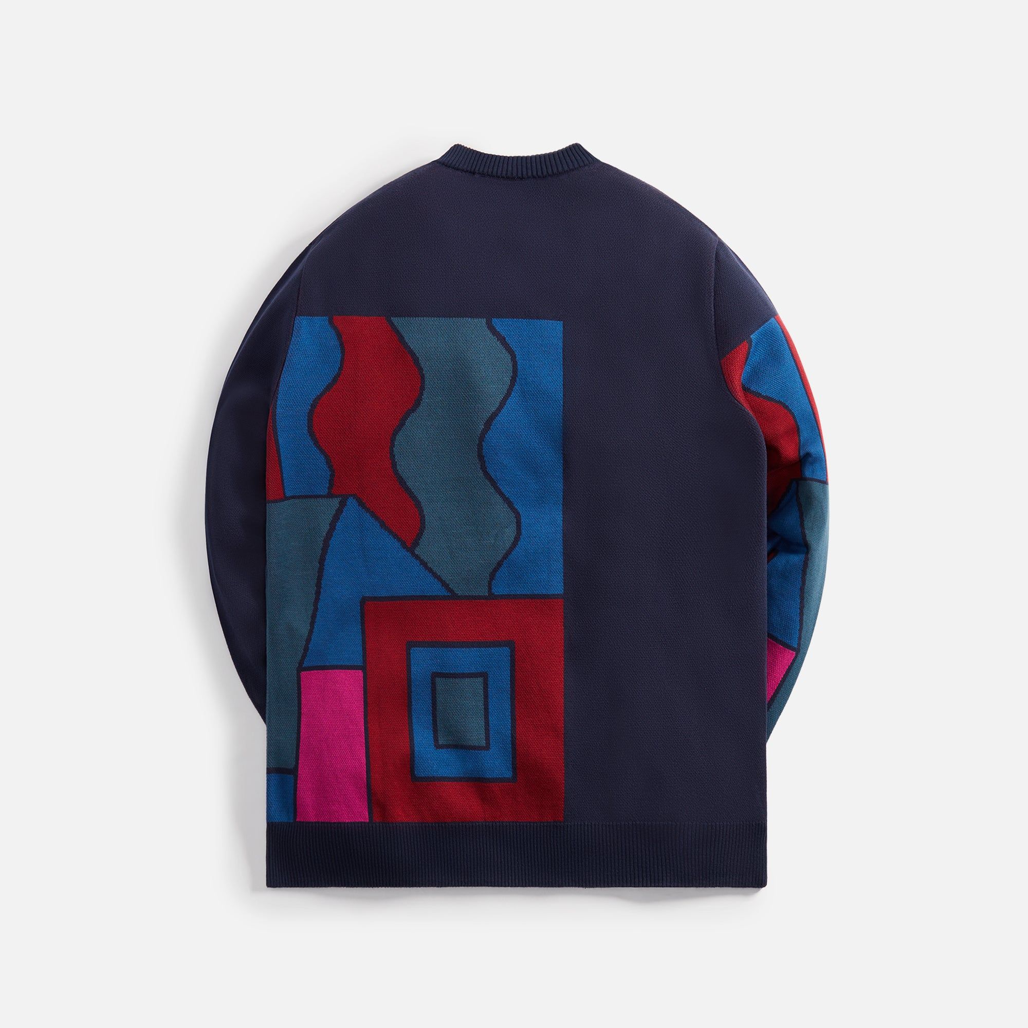 by Parra Blocked Landscape Knitted Pullover - Navy / Multi sold by Kith product image thumbnail 2