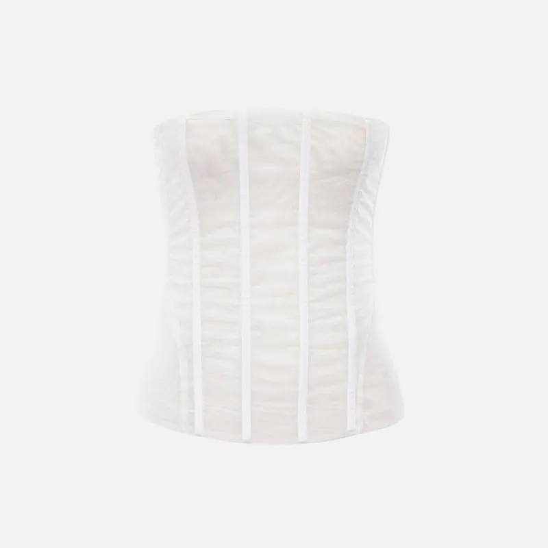 Miaou Libra Corset - White sold by Kith