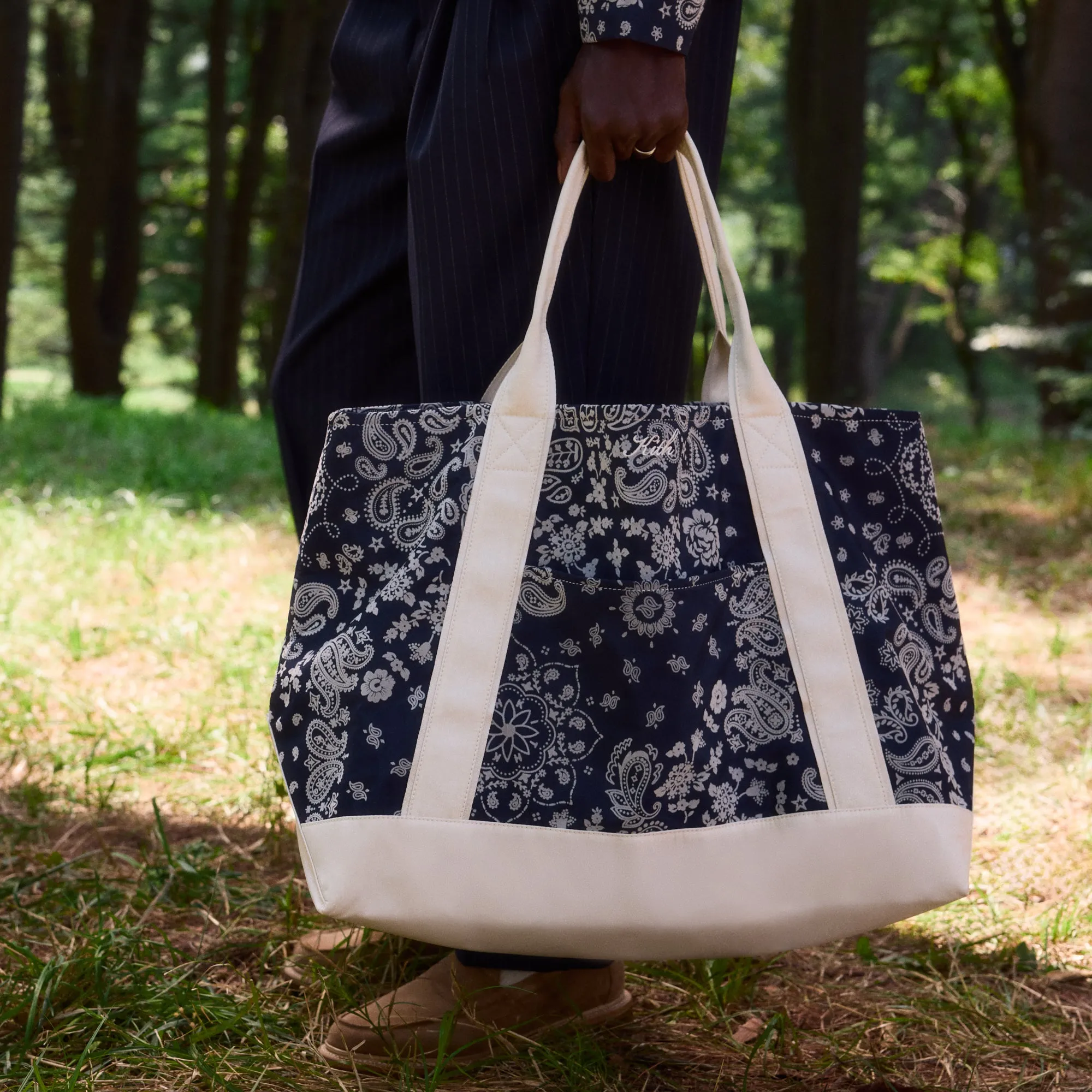 Kith Paisley Flocked Nylon Tote Bag - Nocturnal | Parallel