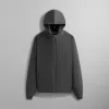 Kith Double Weave Selfridge Zip Up Hoodie - Carbon sold by Kith
