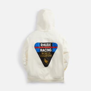 Rhude Livery Printed Hoodie - White sold by Kith