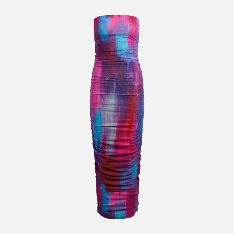 Farai London Hera Strapless Dress - Aqua Pink sold by Kith
