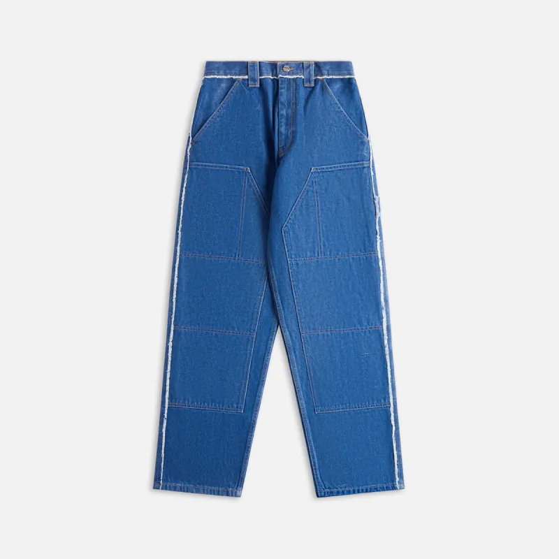 Dion Lee Laminated Carpenter Jean - Blue sold by Kith
