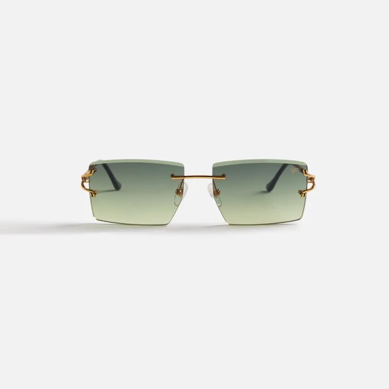 Vintage Frames Icon 24Kt Yellow Gold - Green / Yellow Gradient sold by Kith
