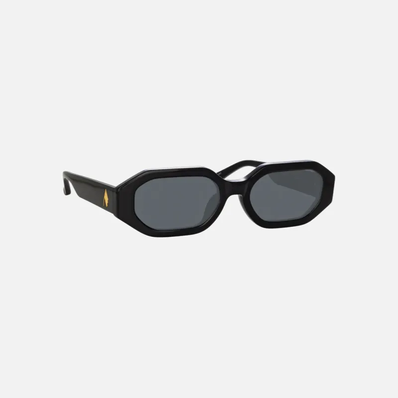 The Attico Irene Frames - Black with Grey Lens sold by Kith