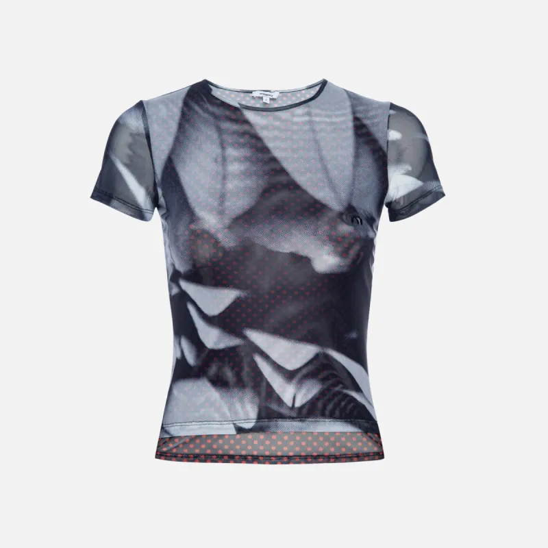 Miaou Mini Tee - Feather Print sold by Kith