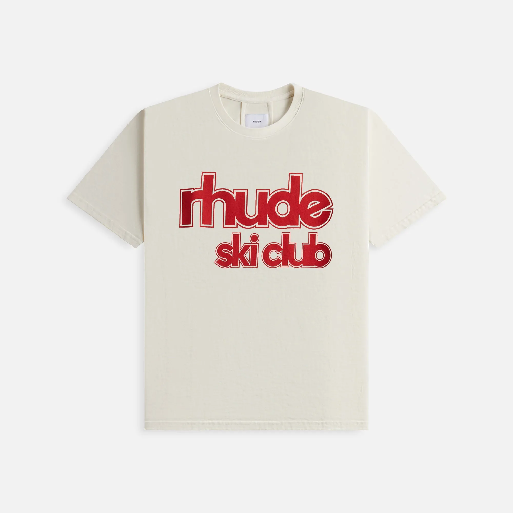 Rhude Ski Club Tee - Vintage White sold by Kith
