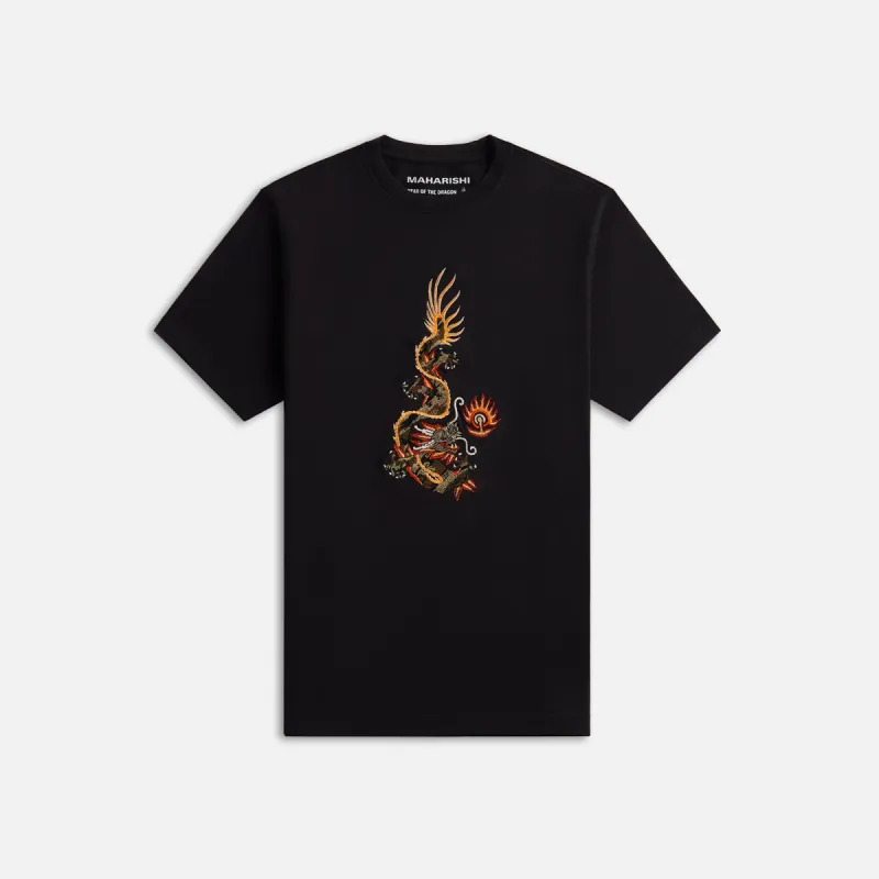Maharishi Original Dragon Tee - Black sold by Kith