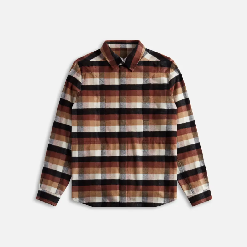 Rick Owens Fogpocket Outershirt - Throat Plaid sold by Kith