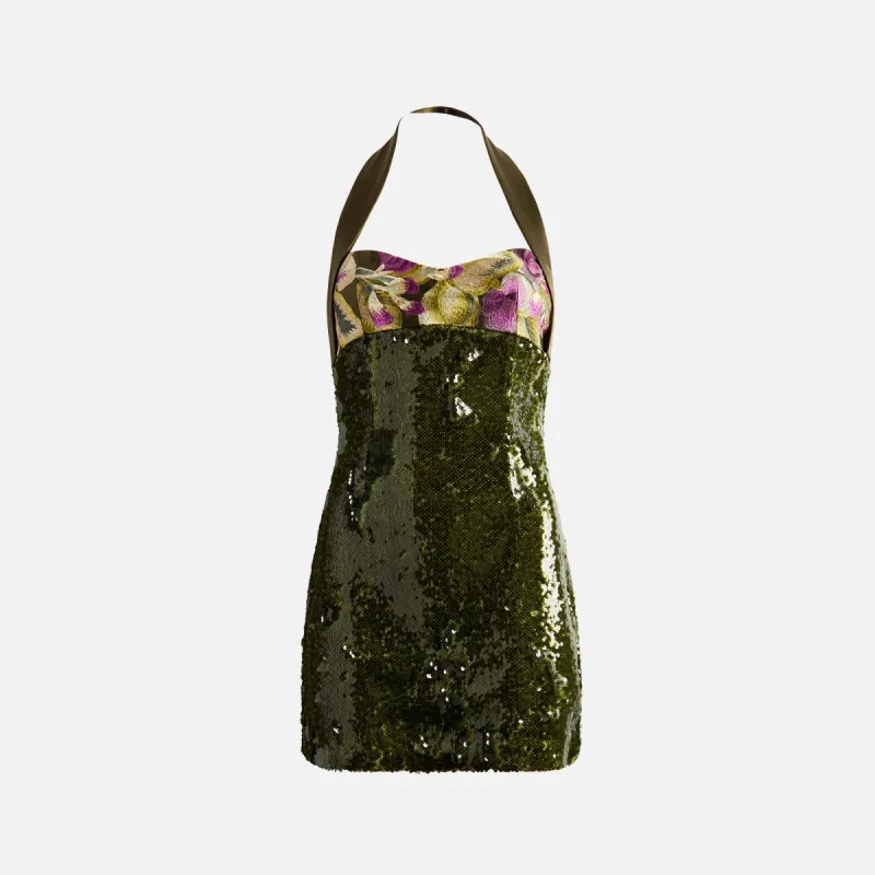 Kim Shui Strapless Mini Dress - Green sold by Kith