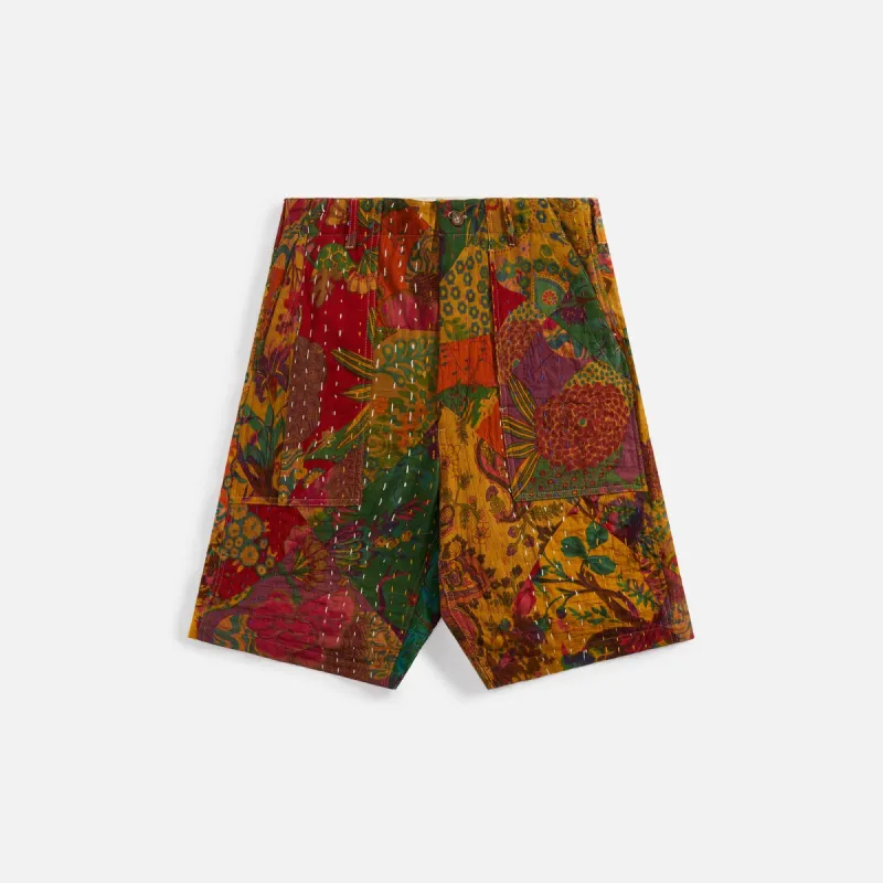 Engineered Garments Fatigue Triangle Handstitch Short - Khaki sold by Kith