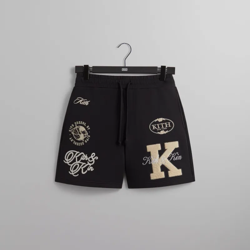 Kith Fleece Curtis Short - Black sold by Kith