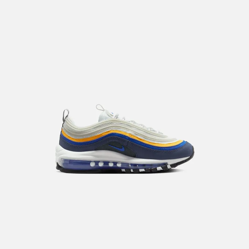 Nike Grade School Air Max 97 - Summit White / Racer Blue / Diffused Blue sold by Kith
