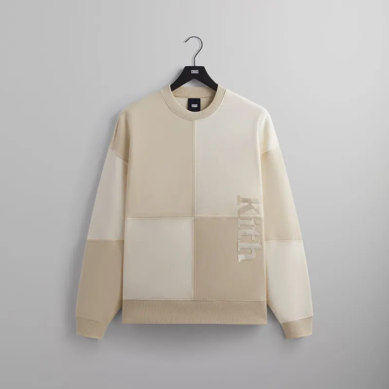 Kith Multi Panelled Nelson Crewneck - Sandrift sold by Kith