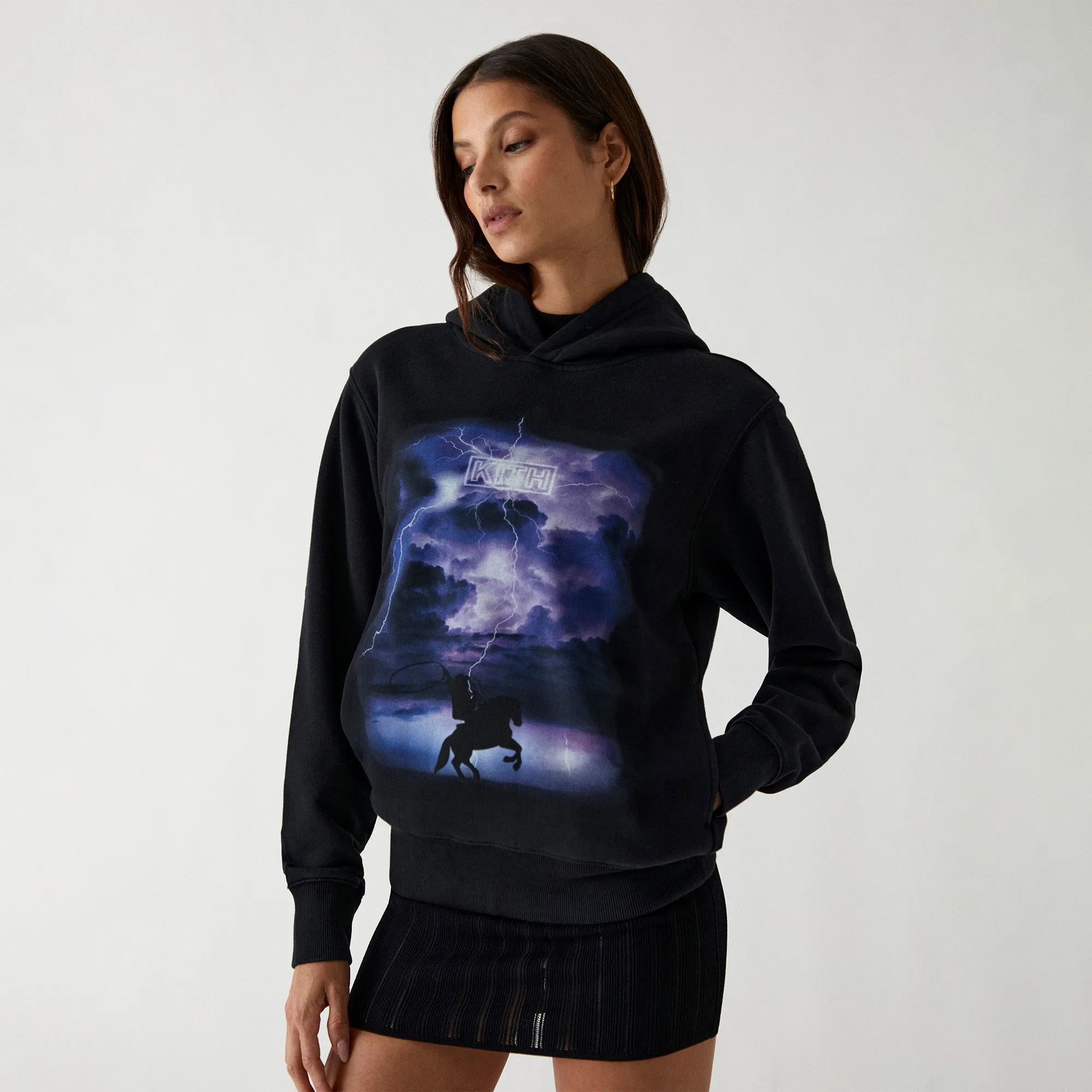 Kith Women Jane Perfect Storm Hoodie III - Black sold by Kith product image thumbnail 3