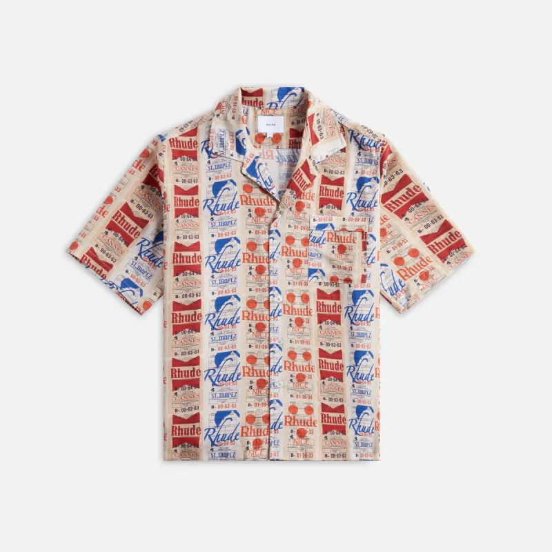 Rhude Voyage De Rhude Silk Shirt - Multi sold by Kith