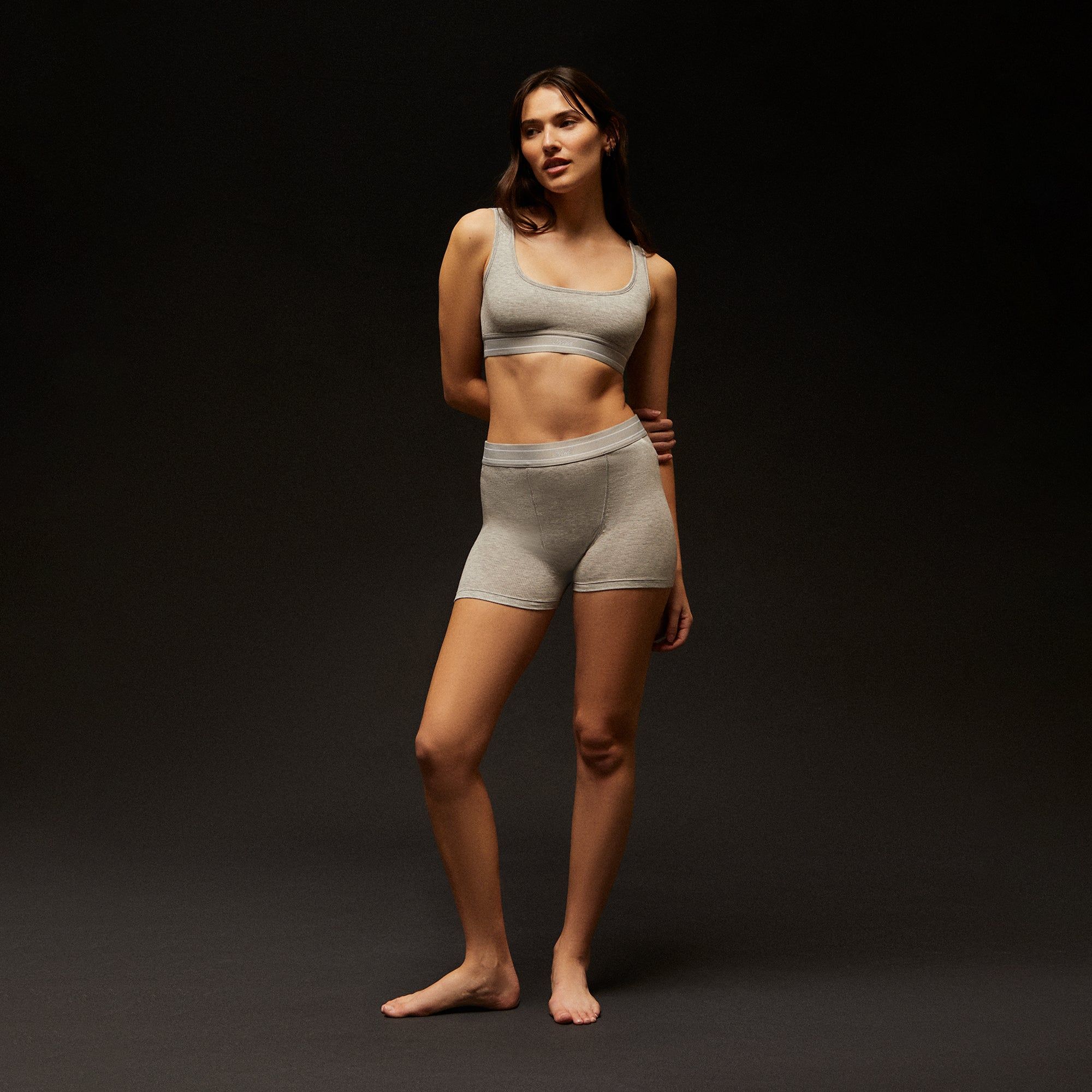 Kith Women Modal Rib Brief - Heather Grey PH sold by Kith product image thumbnail 2