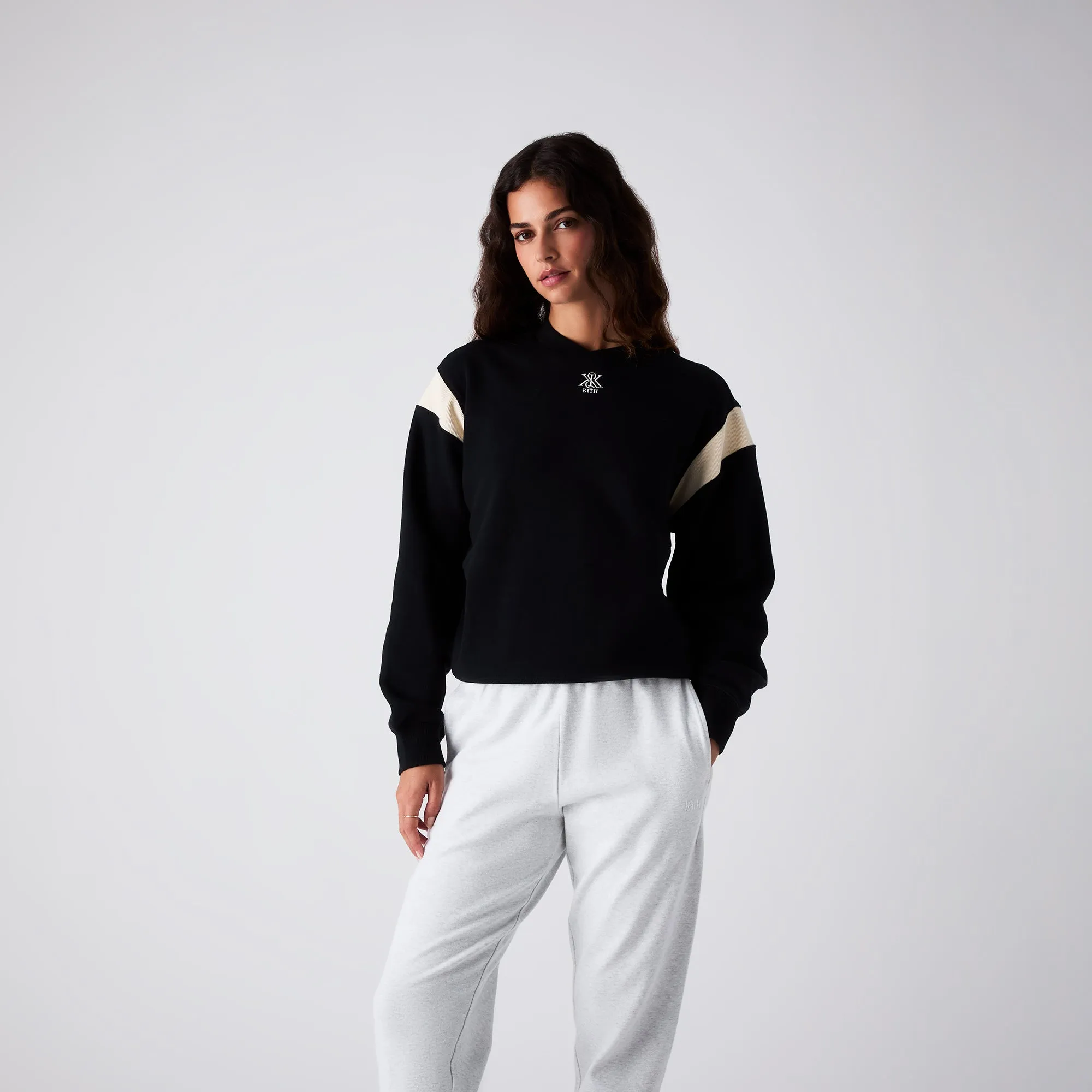 Kith Women Asher II Crest Crewneck - Black sold by Kith product image thumbnail 2