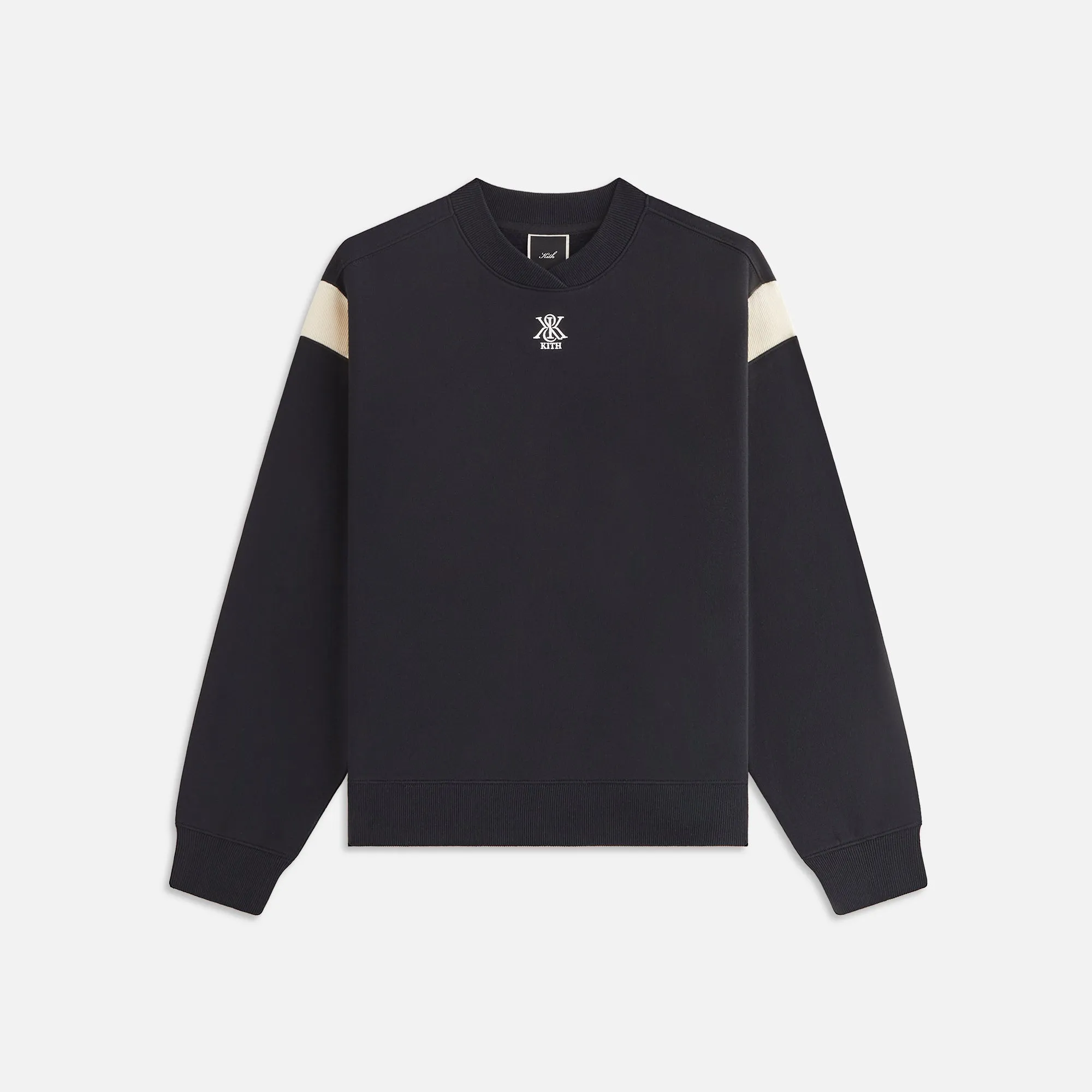 Kith Women Asher II Crest Crewneck - Black sold by Kith