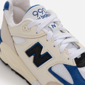 New Balance Made in USA 990V2 - White / Blue sold by Kith