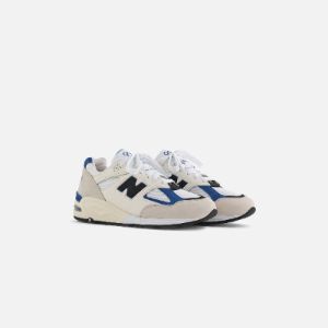 New Balance Made in USA 990V2 - White / Blue sold by Kith