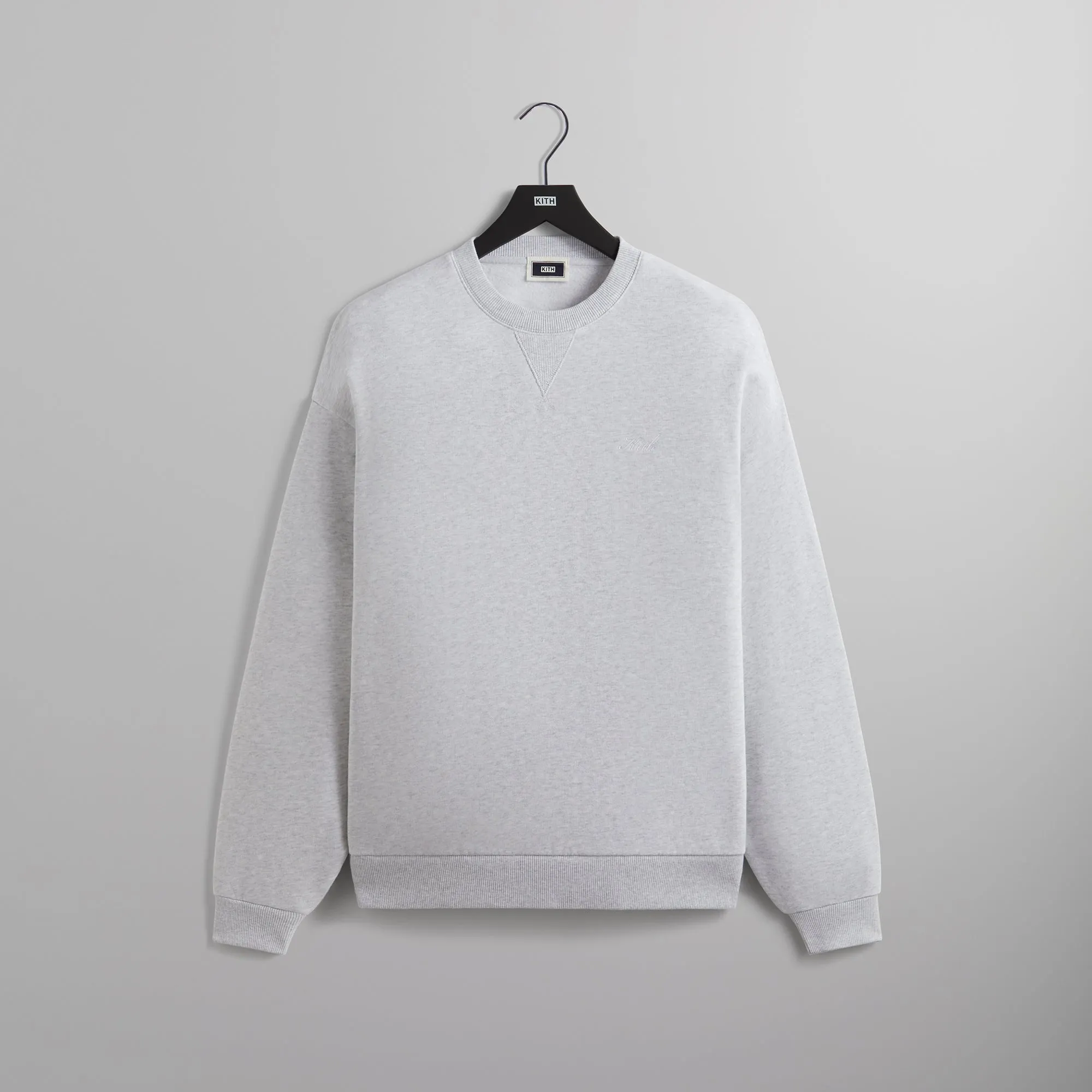 Kith Nelson Crewneck - Light Heather Grey sold by Kith
