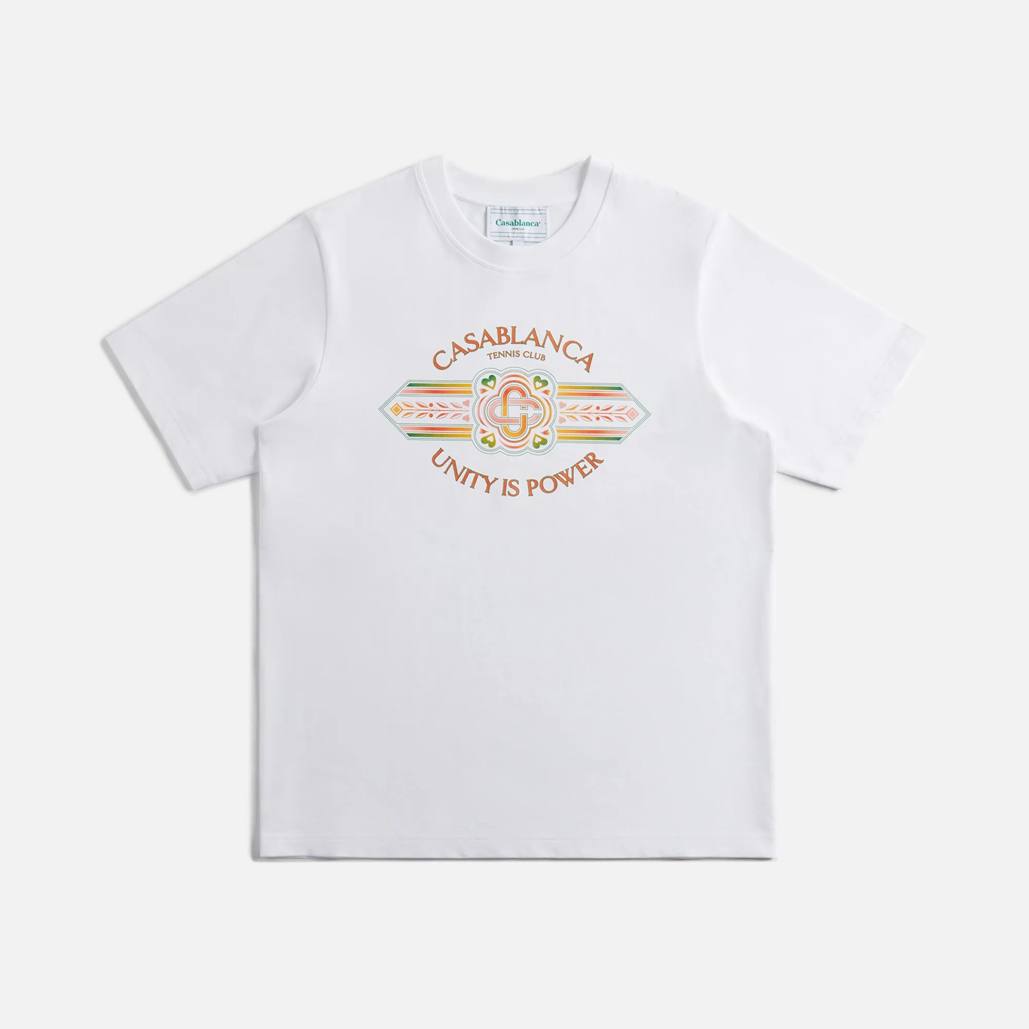 Casablanca Unity Is Power Printed Tee - White sold by Kith