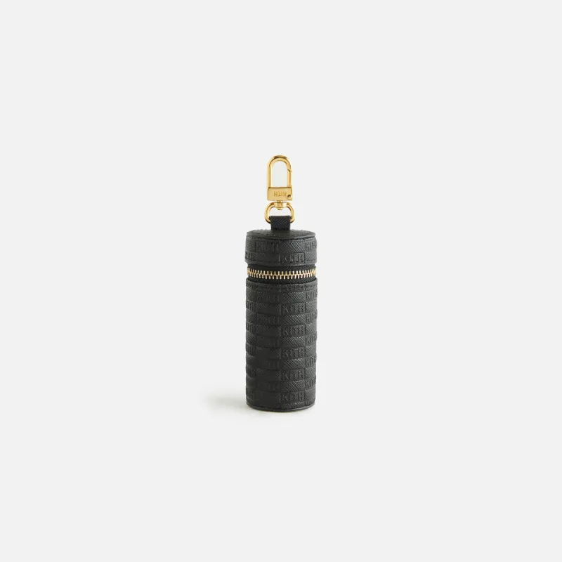 Kith Women Monogram Cylinder Pouch - Black sold by Kith