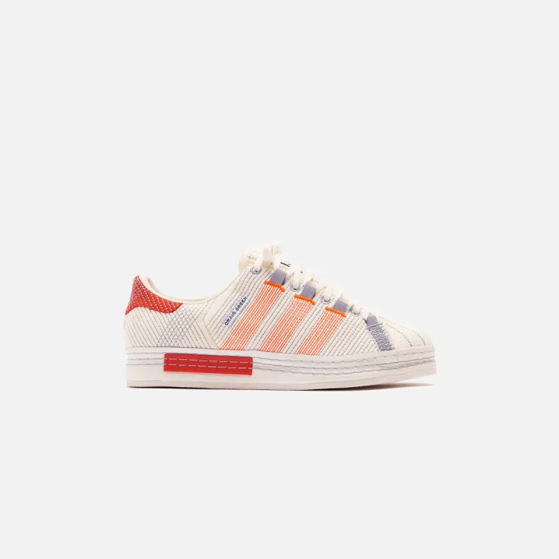 adidas Consortium x Craig Green Superstar - Off White / Bright Red / Grey sold by Kith