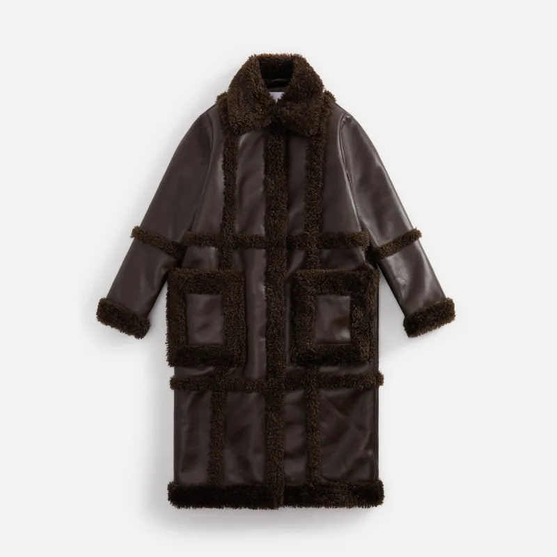 Stand Studio Patrice Coat - Dark Brown sold by Kith