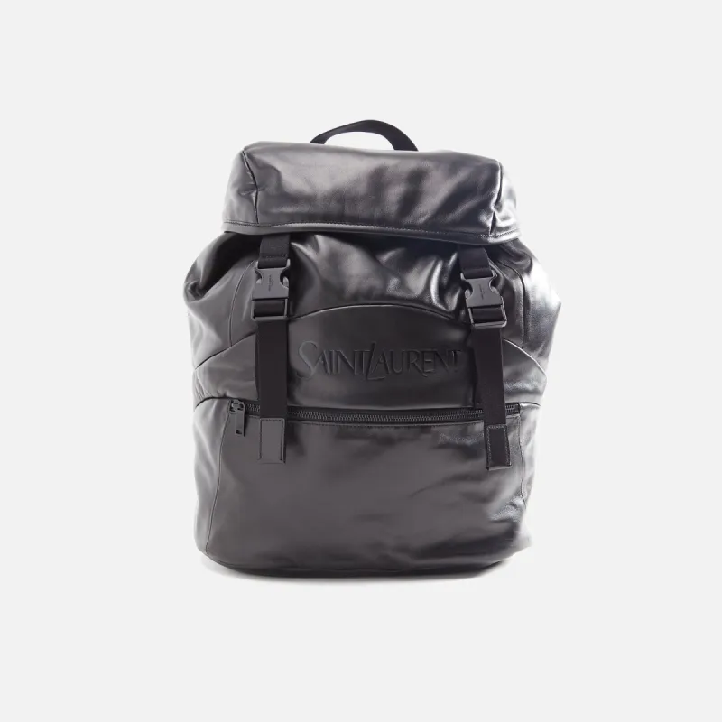 Saint Laurent YSL Bag New Backpack - Black made by Kith