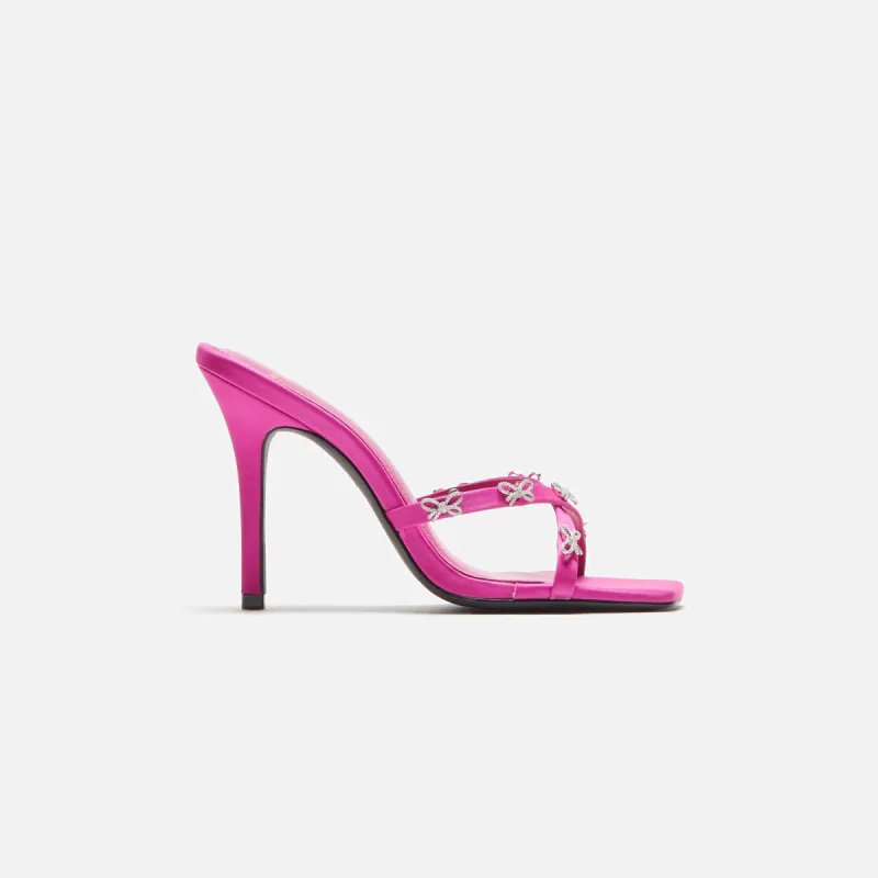 Black Suede Studio Arielle - Embellished Berry Satin sold by Kith