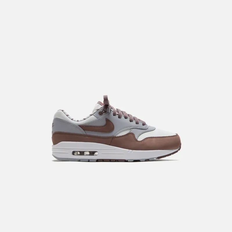 Nike Air Max 1 PRM - Summit White / Plum Eclipse / Wolf Grey sold by Kith