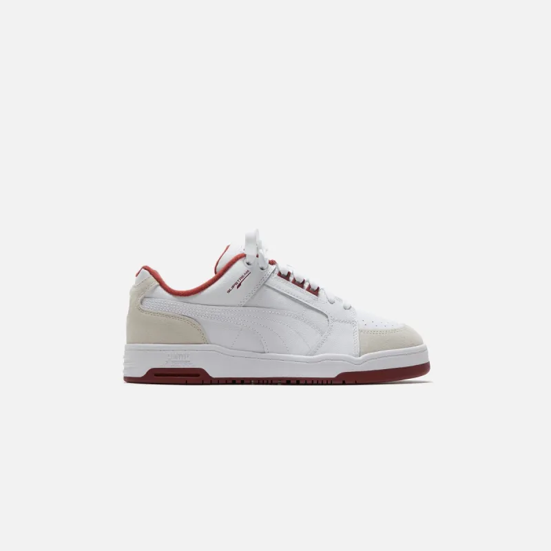 Puma Slipstream Lo Retro - Puma White / Intense Red sold by Kith