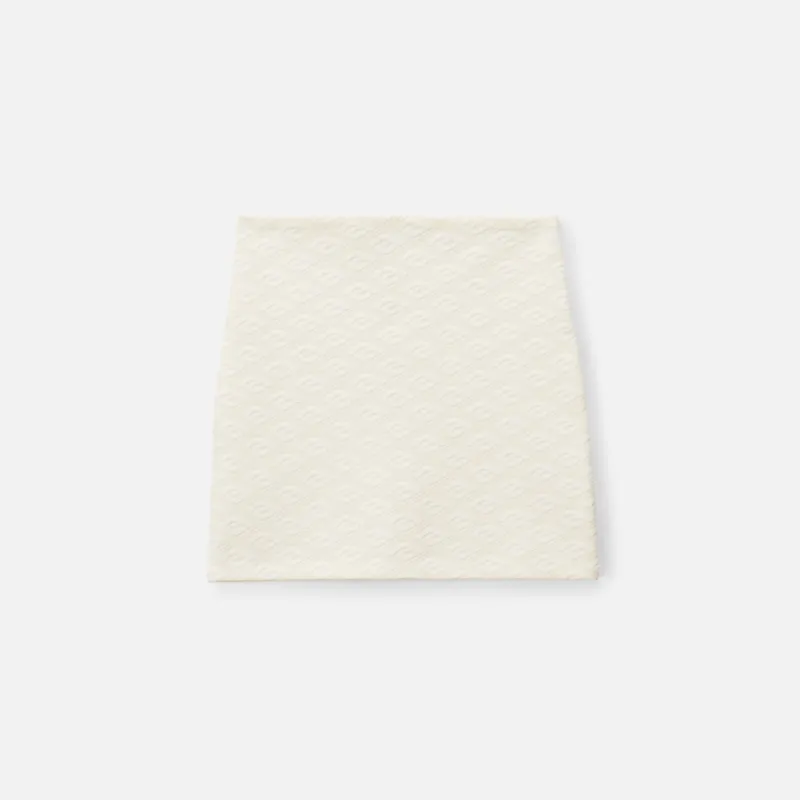 T by Alexander Wang Skewed Logo Jacquard Mini Skirt - Bone sold by Kith