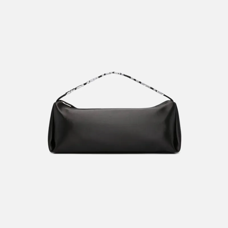 Alexander Wang Marquess Large Stretched Bag - Black Satin sold by Kith